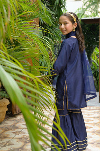 Roha-7 – Pink Embroidered 2-Piece Lawn Kurta Set for Girls