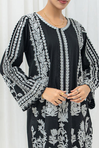 Black Chain Stitch Embroidered 2 Piece Suit – Stitched Lawn Dress
