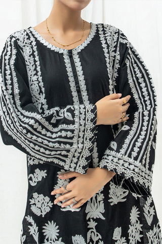 Black Chain Stitch Embroidered 2 Piece Suit – Stitched Lawn Dress