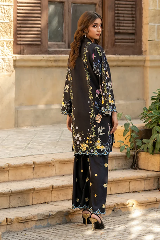 Keiran – Black Floral 2-Piece Co-ord Set | Munfarid