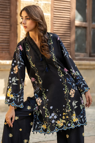Keiran – Black Floral 2-Piece Co-ord Set | Munfarid