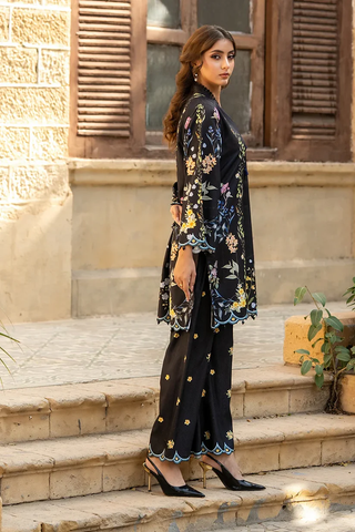 Keiran – Black Floral 2-Piece Co-ord Set | Munfarid